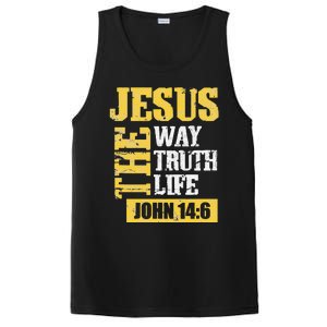 he Way, Truth, Life - John 14 6 Bible Verse Christian Faith PosiCharge Competitor Tank