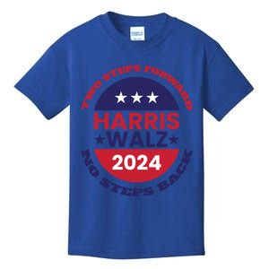 Harris Walz Two Steps Forward No Steps Back Gift Kids T-Shirt