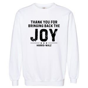 Harris Waltz Thank You For Bringing Back The Joy Garment-Dyed Sweatshirt