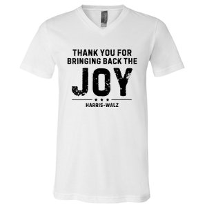 Harris Waltz Thank You For Bringing Back The Joy V-Neck T-Shirt