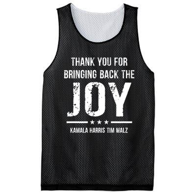 Harris Walz T Thank You For Bringing Back The Joy Political Mesh Reversible Basketball Jersey Tank