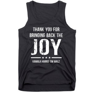 Harris Walz T Thank You For Bringing Back The Joy Political Tank Top