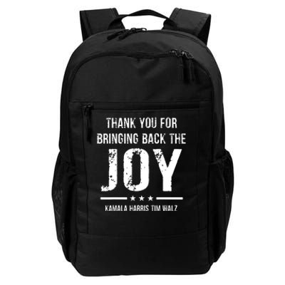 Harris Walz T Thank You For Bringing Back The Joy Political Daily Commute Backpack