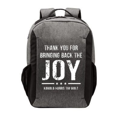 Harris Walz T Thank You For Bringing Back The Joy Political Vector Backpack