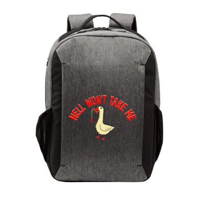 Hell WonT Take Me Funny Duck Graphic Vector Backpack