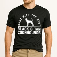 Hunt With The Best ~ Black And Tan Coonhound Cool Gift Distressed Cooling Performance Crew T-Shirt
