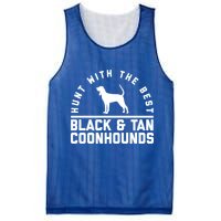 Hunt With The Best ~ Black And Tan Coonhound Cool Gift Distressed Mesh Reversible Basketball Jersey Tank