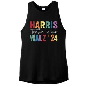 Harris Walz Together We Can Election Lgbt Harris Walz Waltz Ladies PosiCharge Tri-Blend Wicking Tank