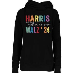 Harris Walz Together We Can Election Lgbt Harris Walz Waltz Womens Funnel Neck Pullover Hood