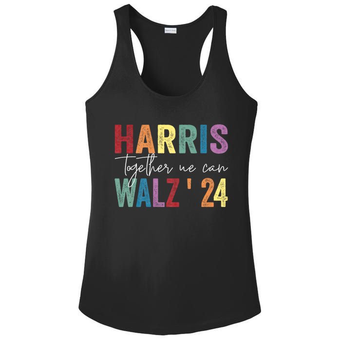 Harris Walz Together We Can Election Lgbt Harris Walz Waltz Ladies PosiCharge Competitor Racerback Tank