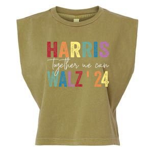 Harris Walz Together We Can Election Lgbt Harris Walz Waltz Garment-Dyed Women's Muscle Tee