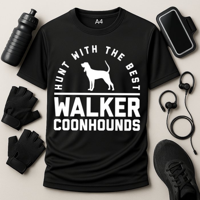 Hunt With The Best ~ Walker Coonhound Gift Cooling Performance Crew T-Shirt