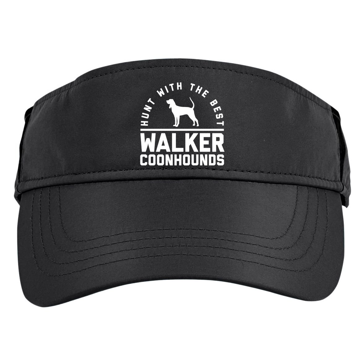 Hunt With The Best ~ Walker Coonhound Gift Adult Drive Performance Visor