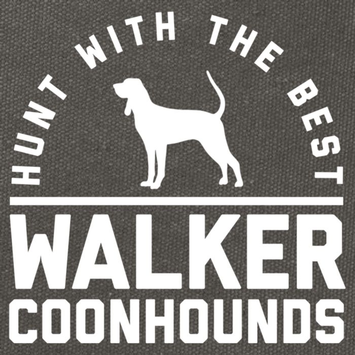 Hunt With The Best ~ Walker Coonhound Gift Cotton Canvas Backpack