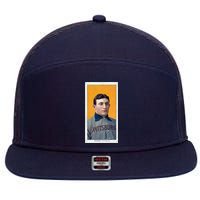Honus Wagner T206 Baseball Card 7 Panel Mesh Trucker Snapback Hat