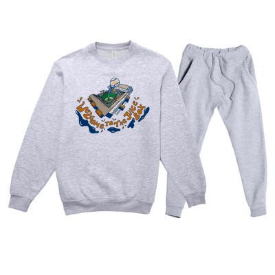 Houston Welcome To The Juice Box 2024 Premium Crewneck Sweatsuit Set