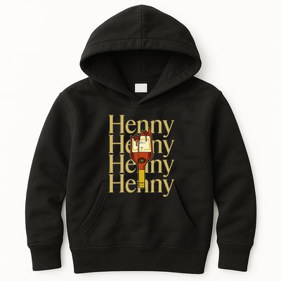 Henny  When The HennyS In The System. Henny Parody Kids Hoodie