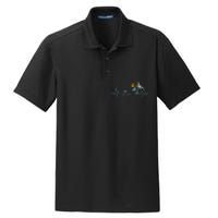 Heartbeat With Tropical Palm Trees Beach Island Sunset Dry Zone Grid Polo