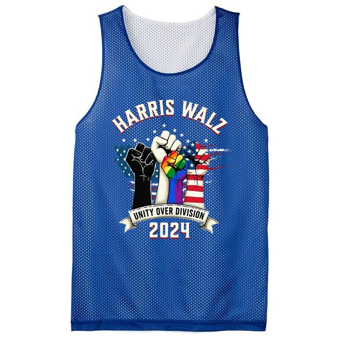 Harris Walz Unity Over Division Harris Walz Mesh Reversible Basketball Jersey Tank