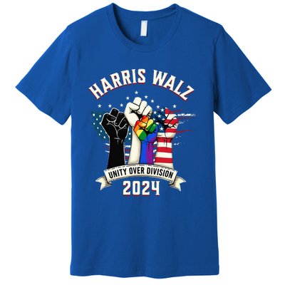 Harris Walz Unity Over Division Harris Walz Premium T-Shirt