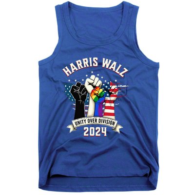 Harris Walz Unity Over Division Harris Walz Tank Top