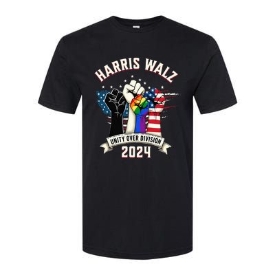 Harris Walz Unity Over Division Harris Walz Softstyle CVC T-Shirt