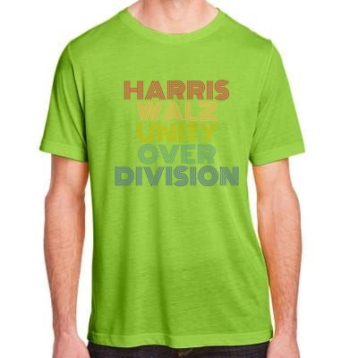 Harris Walz Unity Over Division Retro Vintage Cool Gift Adult ChromaSoft Performance T-Shirt