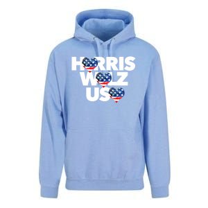 Harris Walz Usa American Flag Hearts Vote United States Love Gift Unisex Surf Hoodie