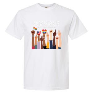 Harris Walz Unity Over Division Kamala Harris Hand Fist Garment-Dyed Heavyweight T-Shirt