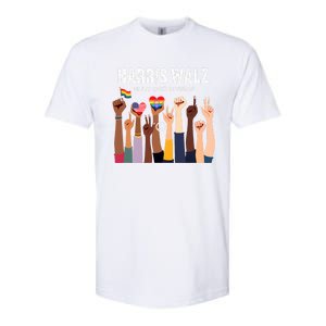 Harris Walz Unity Over Division Kamala Harris Hand Fist Softstyle CVC T-Shirt