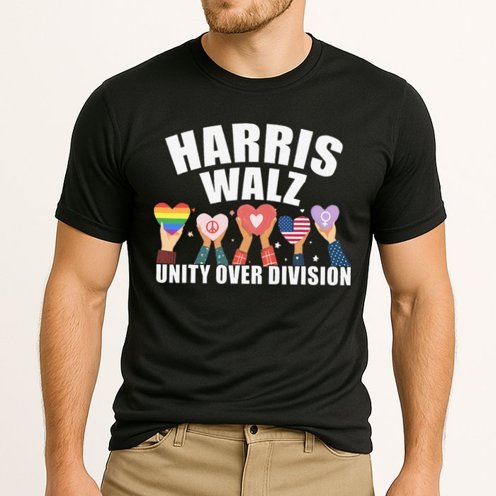 Harris Walz Unity Over Division Election 2024 Cooling Performance Crew T-Shirt