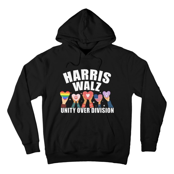 Harris Walz Unity Over Division Election 2024 Hoodie