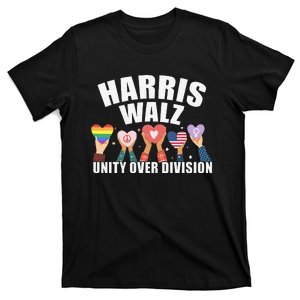 Harris Walz Unity Over Division Election 2024 T-Shirt