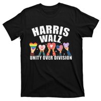 Harris Walz Unity Over Division Election 2024 T-Shirt