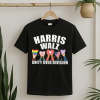 Harris Walz Unity Over Division Election 2024 T-Shirt
