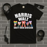 Harris Walz Unity Over Division Election 2024 T-Shirt