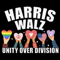 Harris Walz Unity Over Division Election 2024 T-Shirt