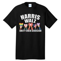 Harris Walz Unity Over Division Election 2024 Tall T-Shirt