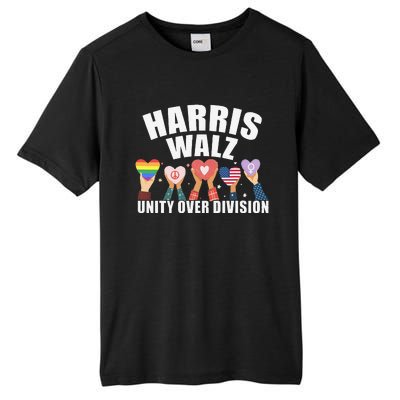 Harris Walz Unity Over Division Election 2024 Tall Fusion ChromaSoft Performance T-Shirt