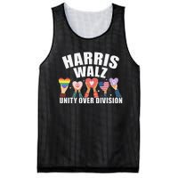 Harris Walz Unity Over Division Election 2024 Mesh Reversible Basketball Jersey Tank