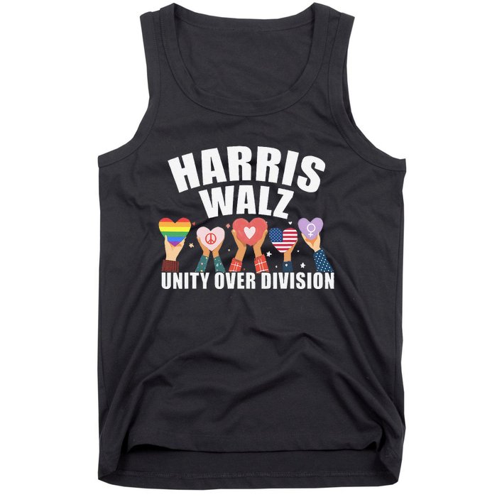 Harris Walz Unity Over Division Election 2024 Tank Top