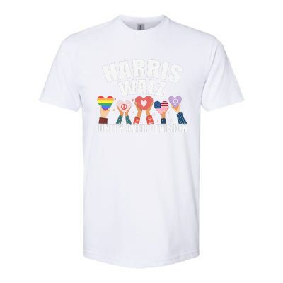 Harris Walz Unity Over Division Election 2024 Softstyle CVC T-Shirt