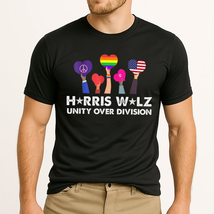 Harris Walz Unity Over Division Cooling Performance Crew T-Shirt