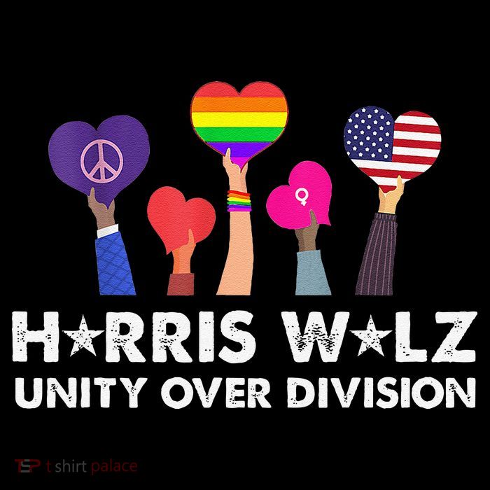 Harris Walz Unity Over Division Toddler T-Shirt