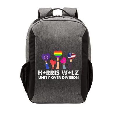 Harris Walz Unity Over Division Vector Backpack