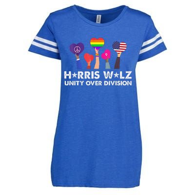 Harris Walz Unity Over Division Enza Ladies Jersey Football T-Shirt