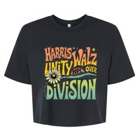 Harris Walz Unity Over Division Kamala Harris Tim Walz 2024 Bella+Canvas Jersey Crop Tee