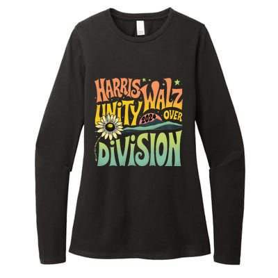 Harris Walz Unity Over Division Kamala Harris Tim Walz 2024 Womens CVC Long Sleeve Shirt