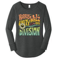 Harris Walz Unity Over Division Kamala Harris Tim Walz 2024 Women's Perfect Tri Tunic Long Sleeve Shirt