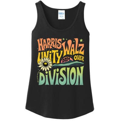 Harris Walz Unity Over Division Kamala Harris Tim Walz 2024 Ladies Essential Tank